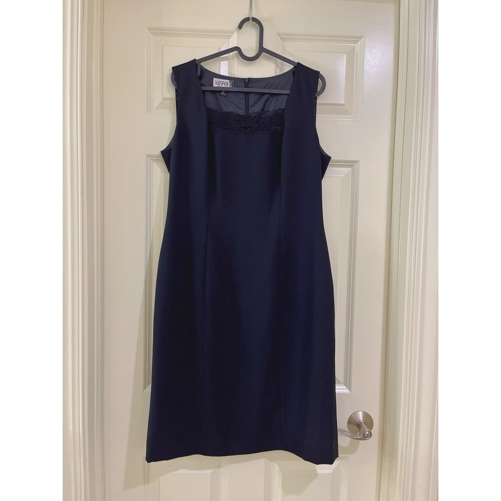 kasper women formal black dress size 10p